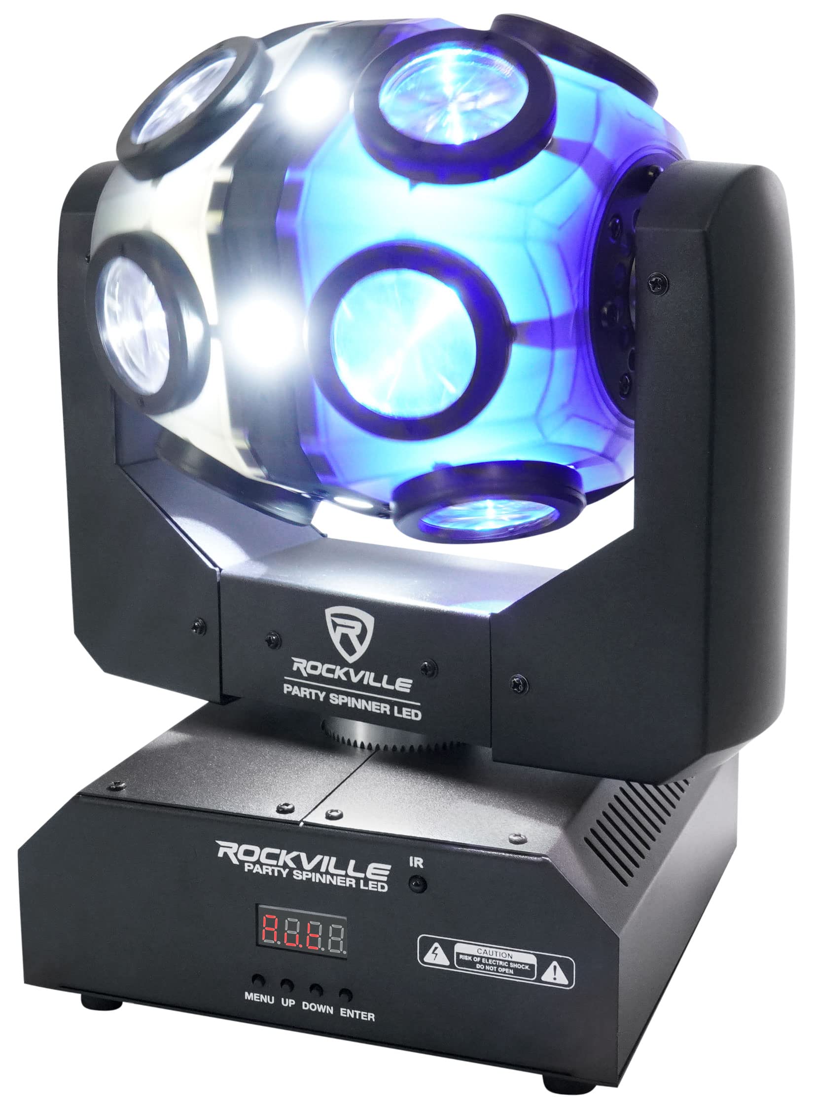 Amazon.com: Rockville Party Spinner LED Moving Head RGBW DJ Light
